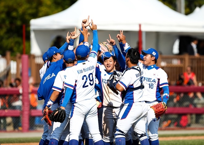 2017년 캐나다 선더베이 한국 대표팀 사진.(사진제공=기장군청)