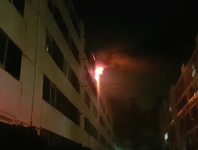 화재현장.(사진제공=부산남부소방서)