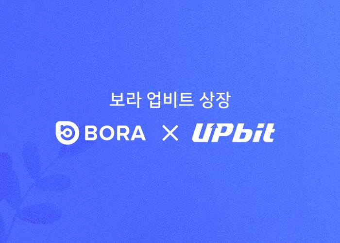 BORA(보라) 토큰, 국내 대표 암호화폐거래소 ‘업비트’ 상장