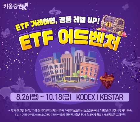 키움증권이 실시하는 ETF 어드벤처 이벤트 안내 이미지. 사진=키움증권