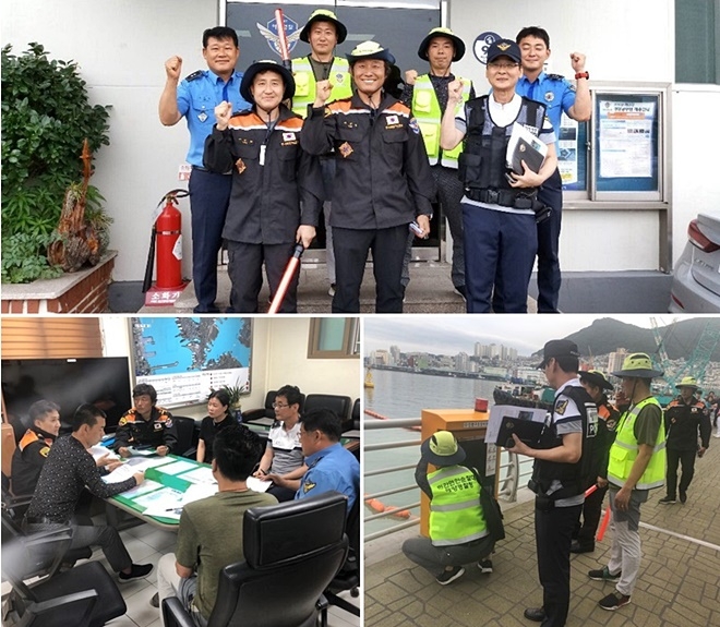 스쿠버 자격증 등을 소지한 한국해양구조협회 3명으로 구성된 민간연안순찰대가 순찰활동을 벌이고 있다.(사진제공=부산해양경찰서)