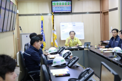 서부발전이 태풍 '링링' 대비 현장 안전점검을 시행하고 비상대응체계에 돌입했다. 사진=서부발전