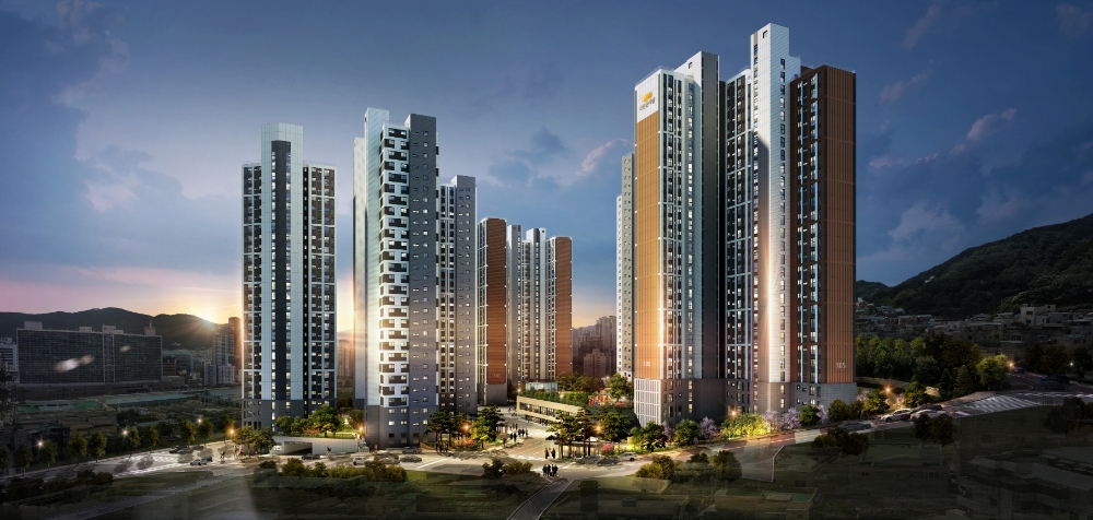 e편한세상 서면 더센트럴 투시도.(사진=대림산업)