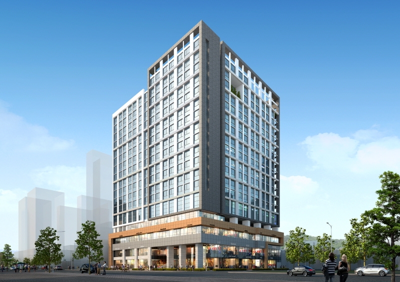 상봉역 주상복합 프로젝트 투시도.(사진=반도건설)