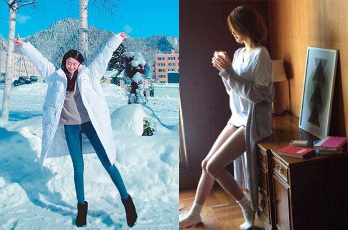 권나라, 나이가 가늠되지 않는...서 있을 뿐인데 '말라도 너무말라'