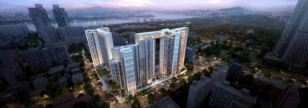 서울 성수장미 아파트 재건축사업 조감도.(사진=포스코건설)