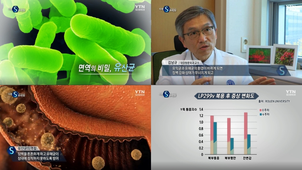 YTN 사이언스 다큐 ‘면역의 비밀, 유산균편’ 집중조명