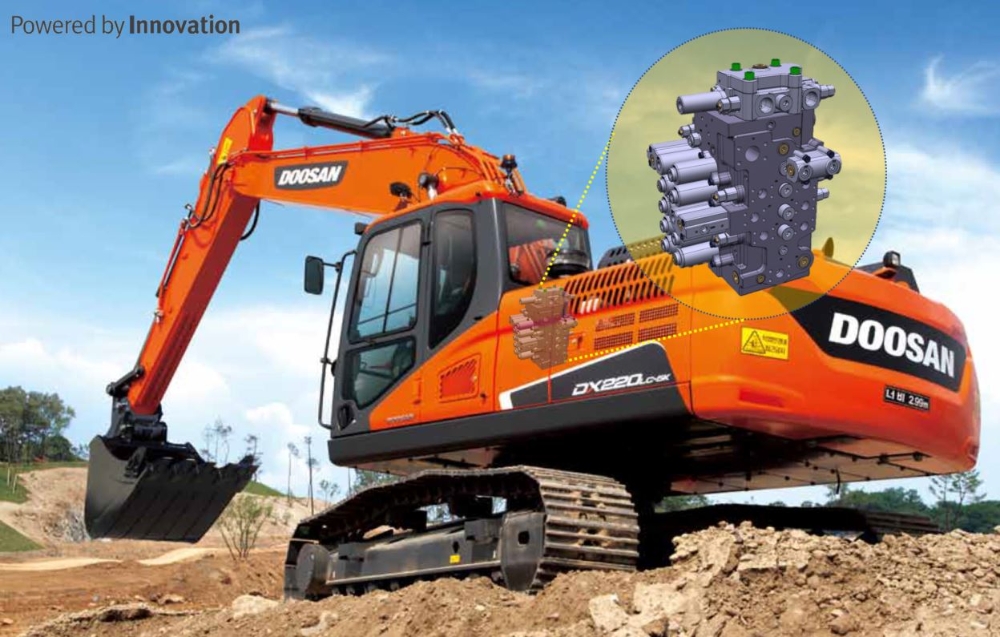 두산인프라코어 굴착기 메인컨트롤밸브, ‘올해의 10대 기계기술’에 선정