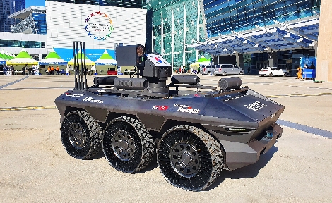 5G 기반의 다목적 무인차량 ‘HR-Sherpa(HR-셰르파)’ 이미지. 사진=KT