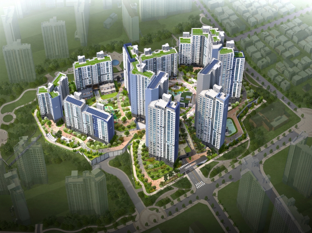 더샵 파크프레스티지 조감도.(사진=포스코건설)