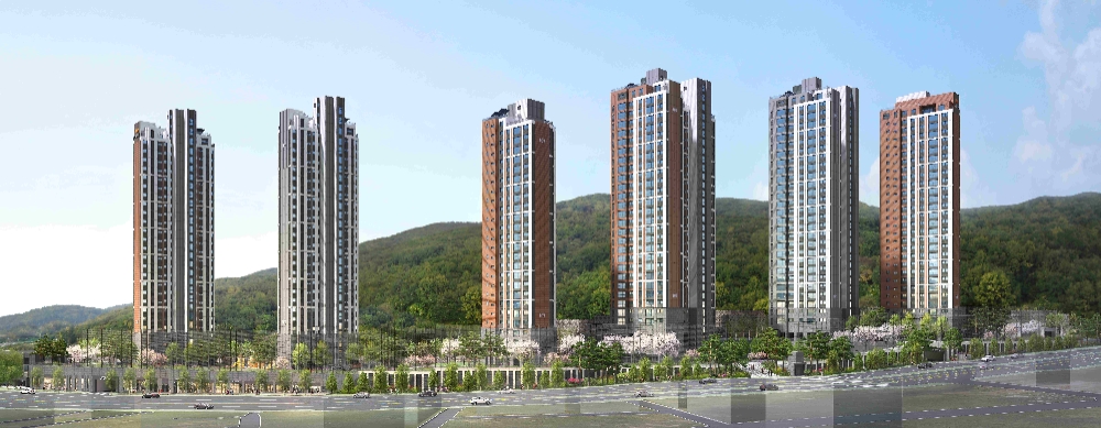 e편한세상 홍제 가든플라츠 투시도.(사진=대림산업)