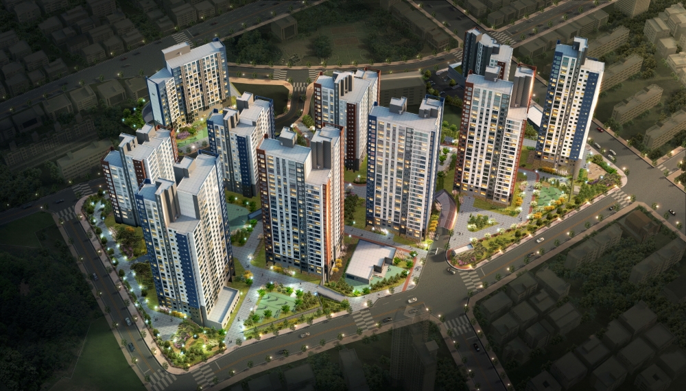 부평 두산위브 더파크 석경조감도.(사진=두산건설)