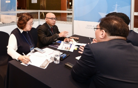 KOTRA가 9일부터 사흘간 부산 해운대그랜드호텔에서 방위사업청과 함께 ‘2019 절충교역 일대일 수출상담회’를 진행한다. 사진=KOTRA