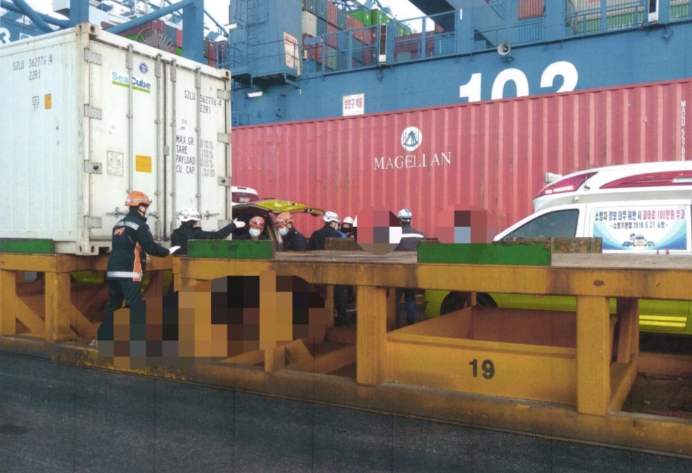 사고현장.(사진제공=부산경찰청)