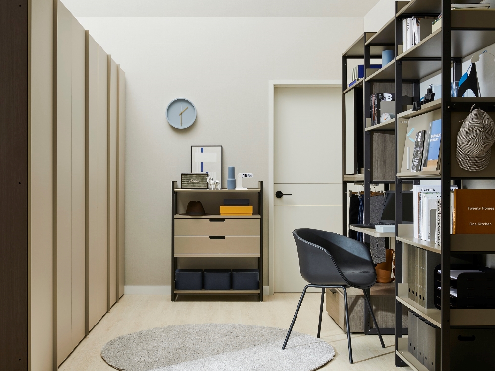 한샘 ‘바흐드레스룸 쉘빙 시스템’. (사진=한샘)