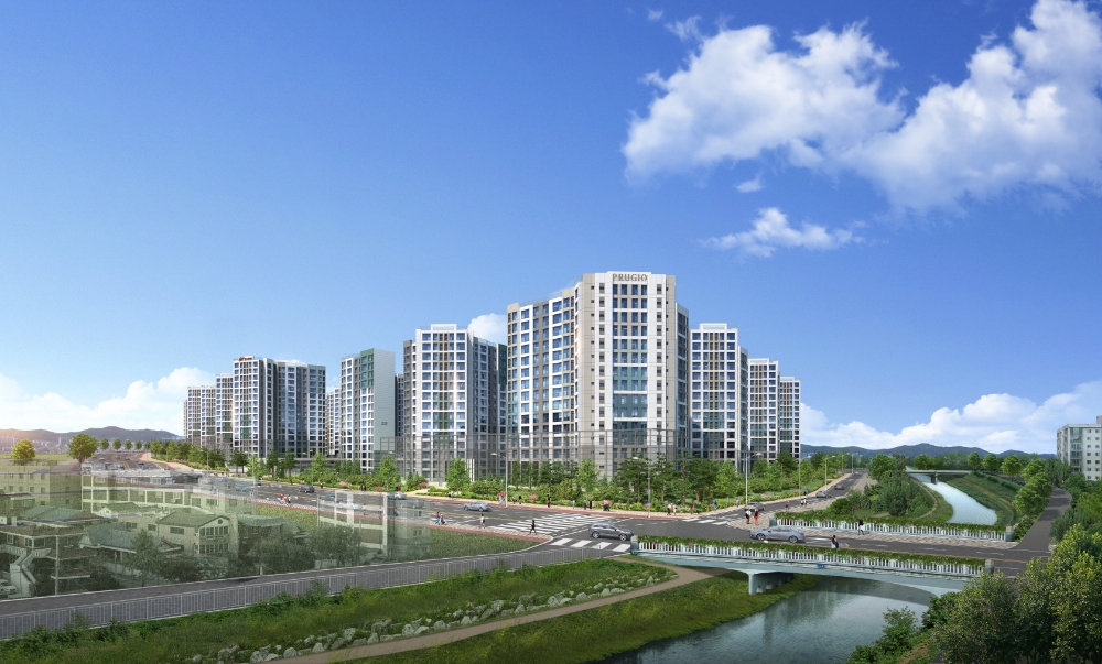 힐스테이트 푸르지오 수원 투시도.(사진=현대건설)