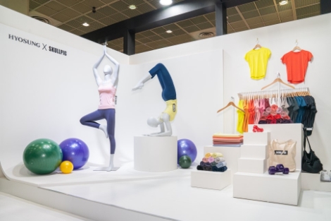 효성티앤씨의 고객사 협력 원단 적용 제품들. 사진=효성