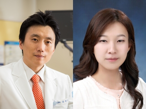 분당서울대병원 이비인후과 송재진 교수(좌), 한선아 전공의(우). 사진=분당서울대병원
