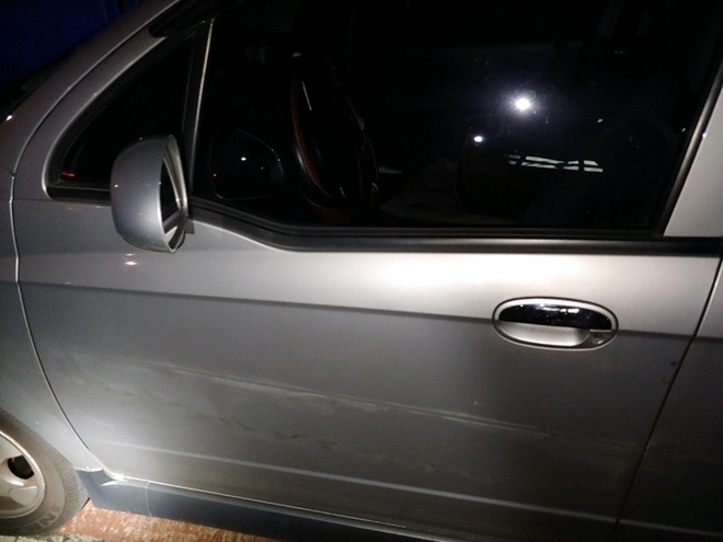 피해차량 마티즈.(사진제공=부산경찰청)