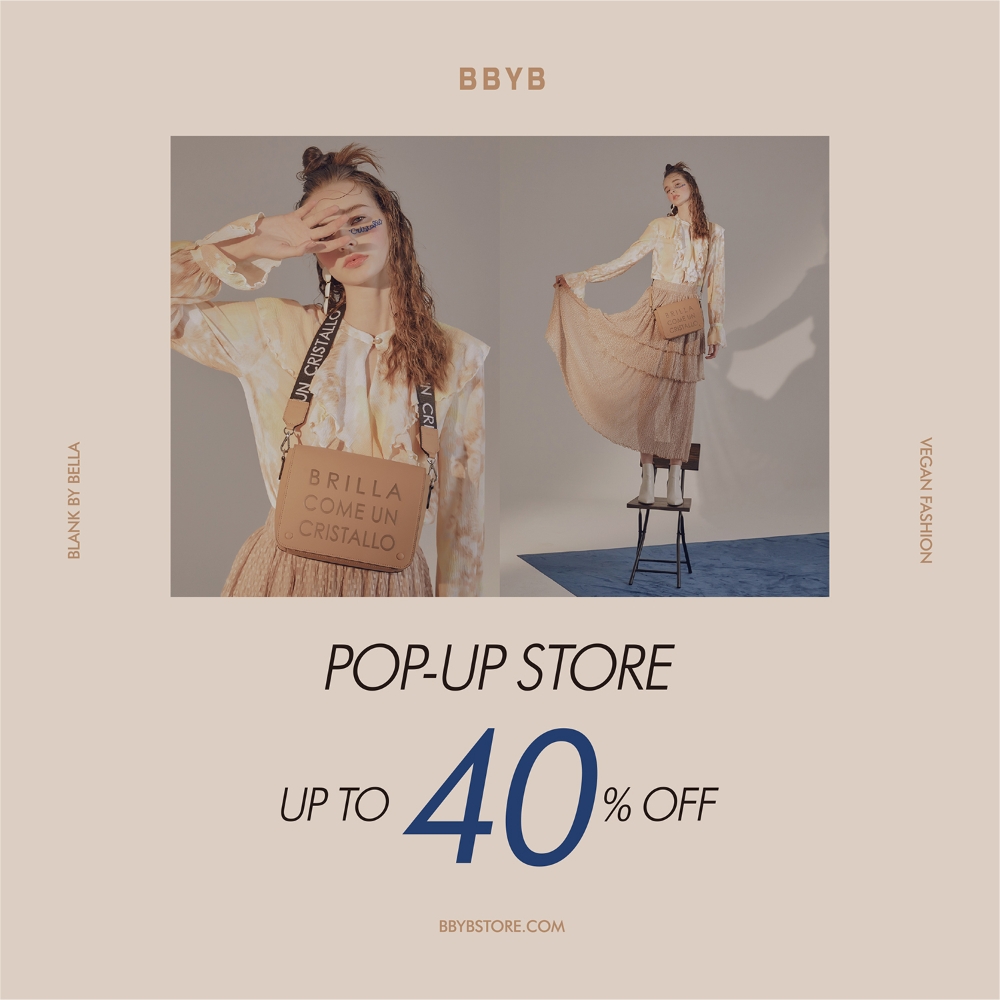 비건 패션 비비와이비(BBYB), 신세계백화점 영등포점 팝업스토어 오픈...할인 프로모션 진행