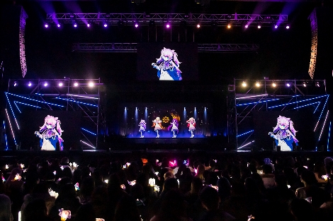 엘소드 홀로그램 콘서트 무대 전경. 사진=넥슨