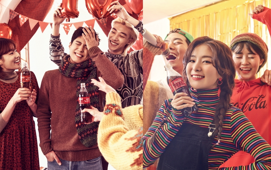 코카-콜라, 박보검·슬기의 새해 광고 촬영현장 공개