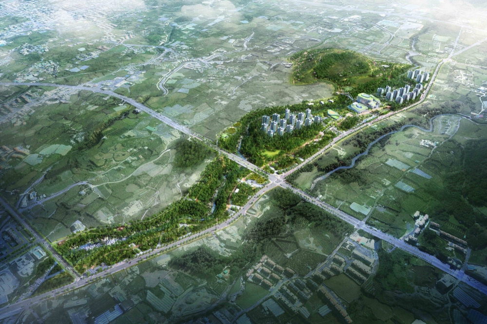 제주 오등봉공원 특례사업 전체 조감도.(사진=호반건설)