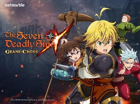 모바일 RPG 일곱 개의 대죄 그랜드 크로스의 3월 3일 글로벌 정식 출시 안내 이미지. 사진=넷마블