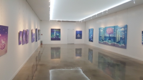 말박물관 기획전시실의 2019년 김경화 작가 초대전 현장사진. 사진=마사회