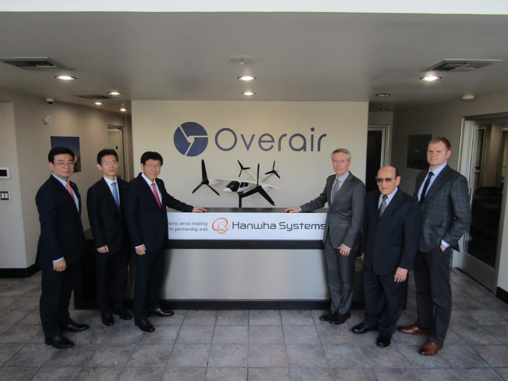 한화시스템, 오버에어사와 미래도시 교통수단 에어택시 공동개발 본격 참여