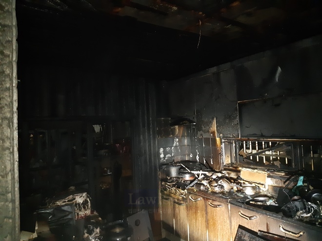 주택 1층 화재현장.(사진제공=부산소방본부)