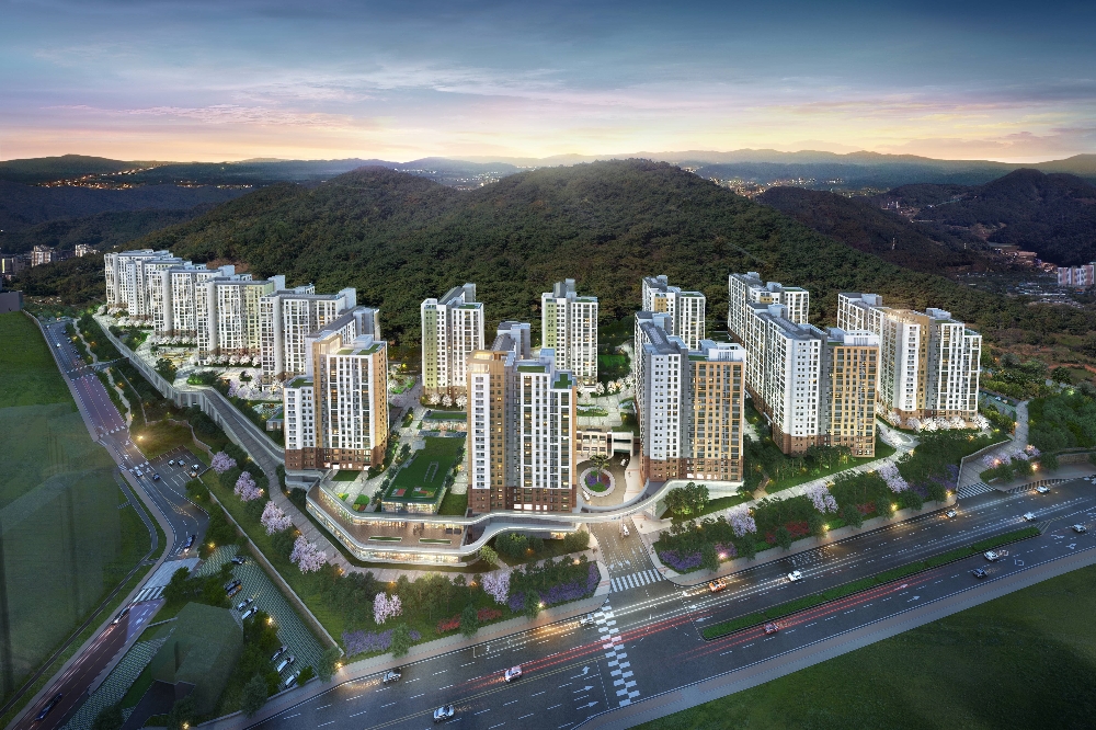 한양수자인 디에스티지 석경조감도.(사진=한양)