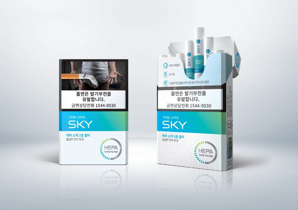 KT&G, 헤파 소재 필터로 깔끔함 강조한 ‘더원 스카이’ 출시
