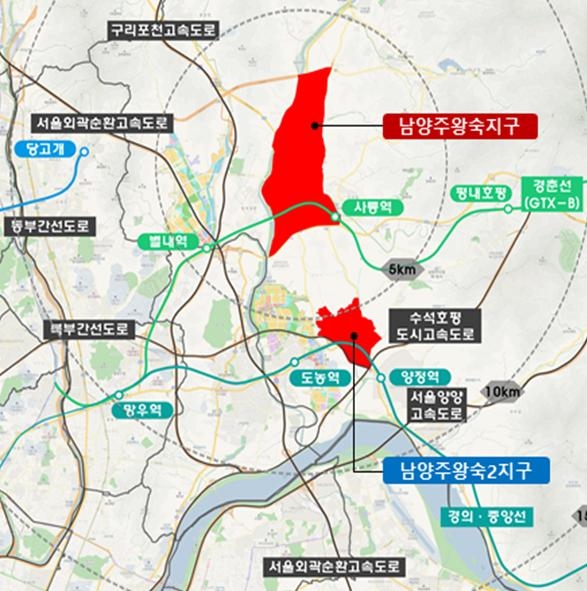 남양주왕숙 위치도.(사진=LH)