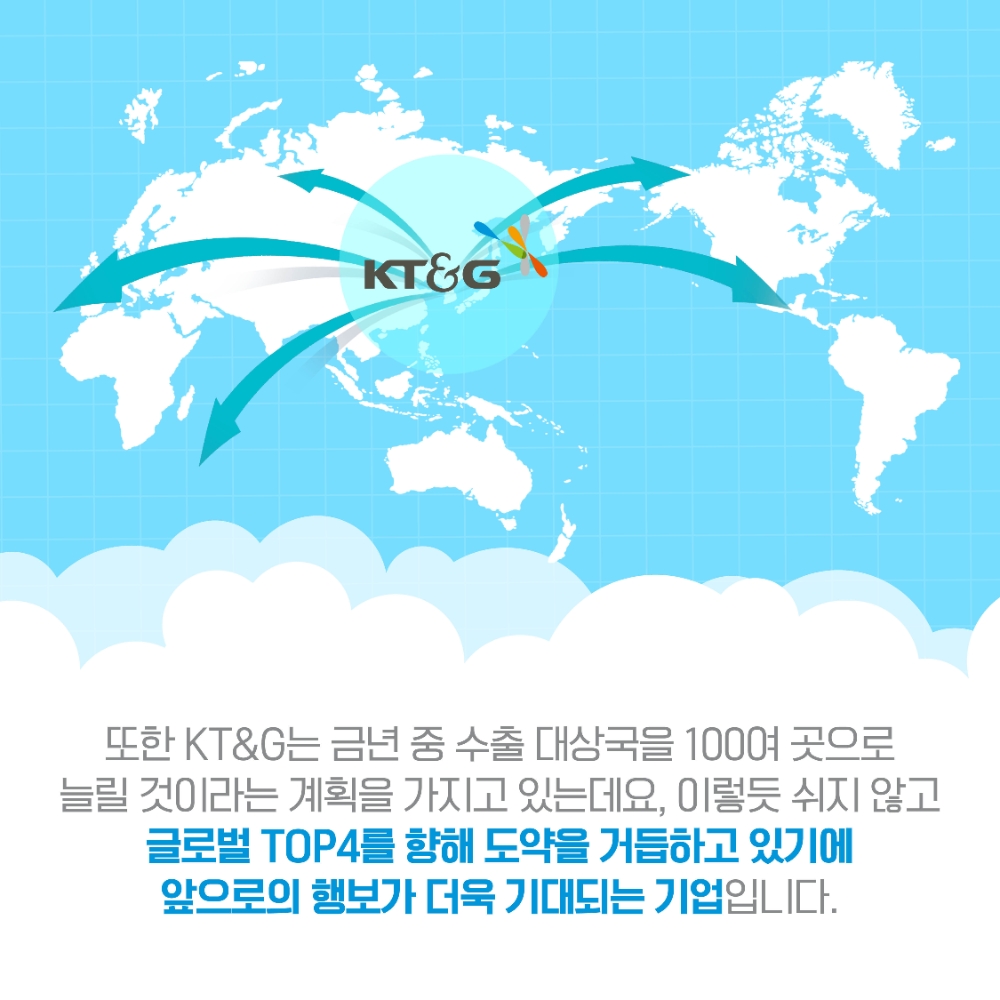KT&G '글로벌 모범생 KT&G 따라잡기' 카드뉴스 공개