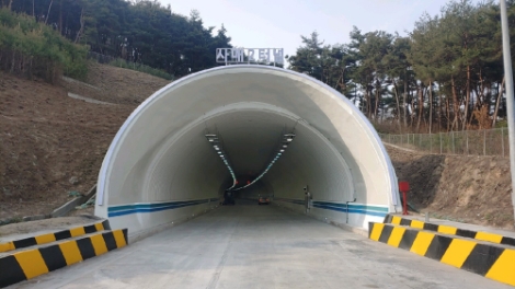 복구공사가 완료된 사매2터널 전경. 사진=도공