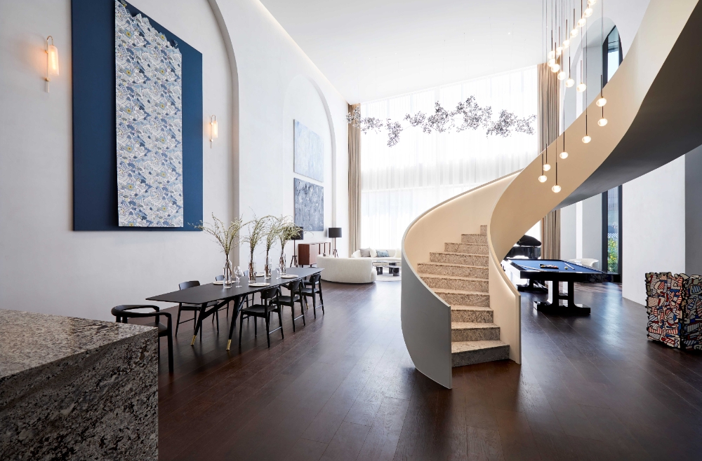 컬렉터의 집 리빙룸.(사진=대림산업)