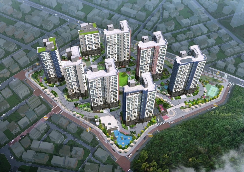 더샵 광교산 퍼스트파크 조감도.(사진=포스코건설)