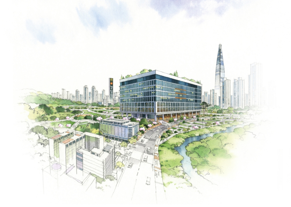 현대 테라타워 감일 일러스트 투시도.(사진=현대엔지니어링)