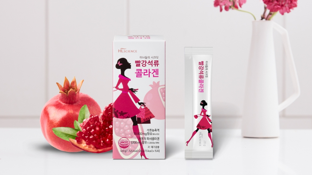 에이치엘사이언스 '미녀들의 시크릿 빨강석류 콜라겐' CJ홈쇼핑 런칭