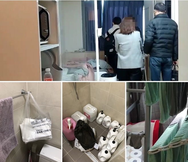 불법숙박업 단속현장. (사진제공=부산경찰청)