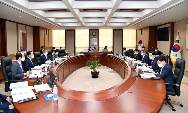 5월 14일 오후 대법원 409호 회의실에서 사법행정자문회의 제6차회의(임시회의)가 열리고 있다.(사진제공=대법원)