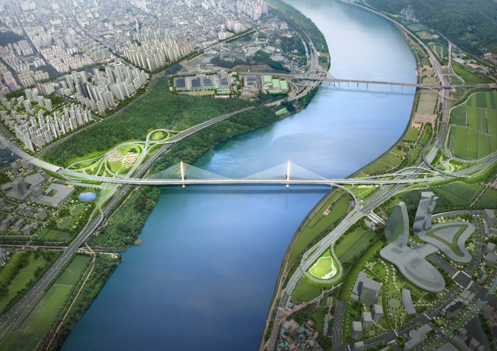 세종-포천 고속도로 안성구리 건설공사(제14공구) 조감도.(사진=현대건설)