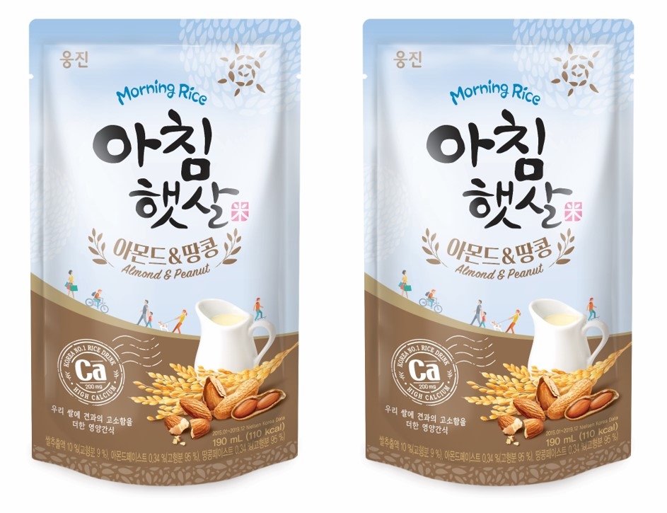 웅진식품 '아침햇살 아몬드&땅콩' 출시