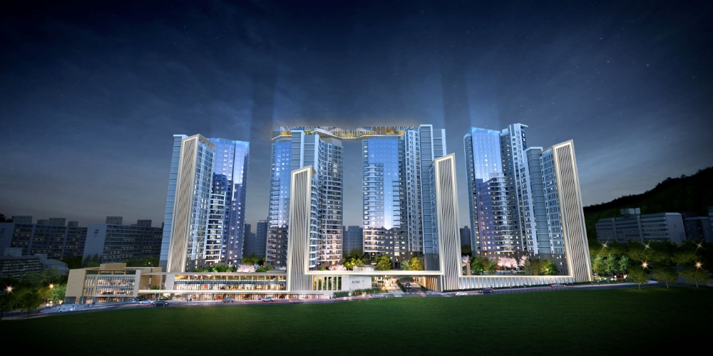 아크로 리츠카운티 투시도.(사진=대림산업)