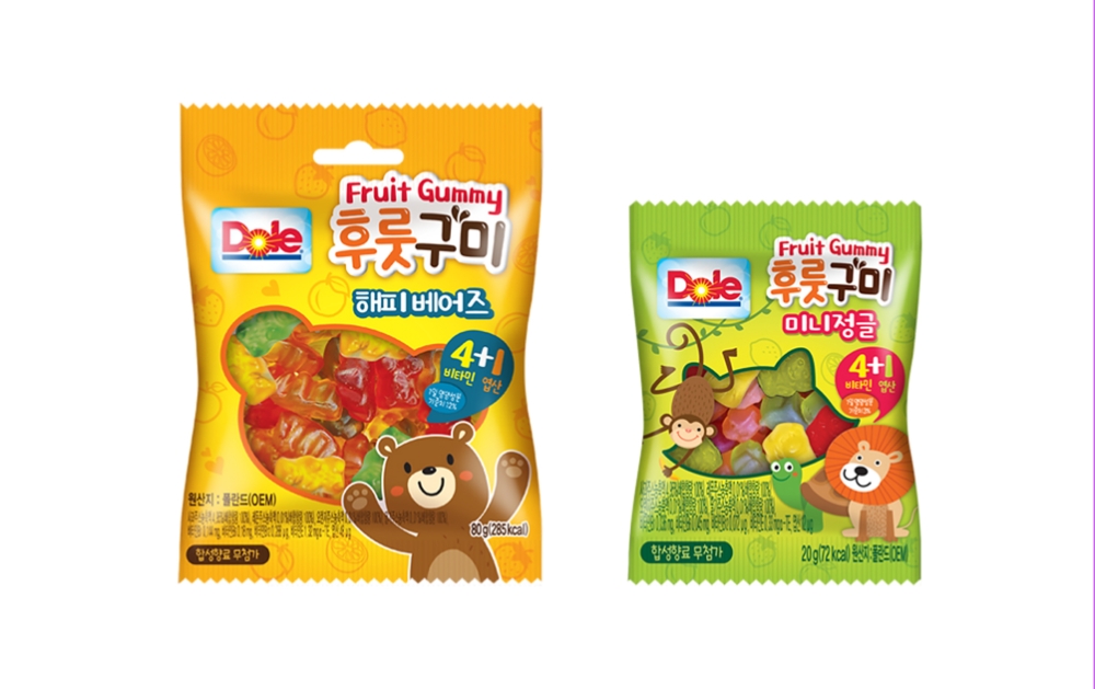돌코리아, 동물 모양의 과일젤리 ‘돌 후룻구미 2종’ 출시