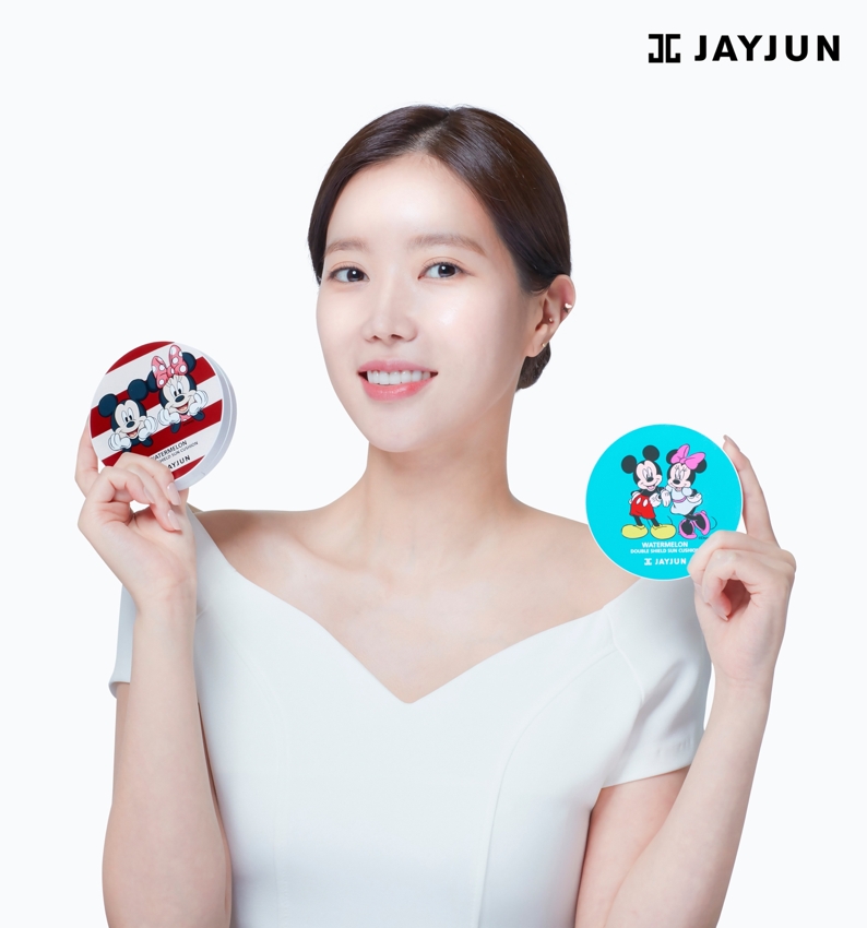 제이준, 디즈니 콜라보 미키 미니 선 쿠션 ‘워터멜론 더블 쉴드 선 쿠션’ 2종 출시