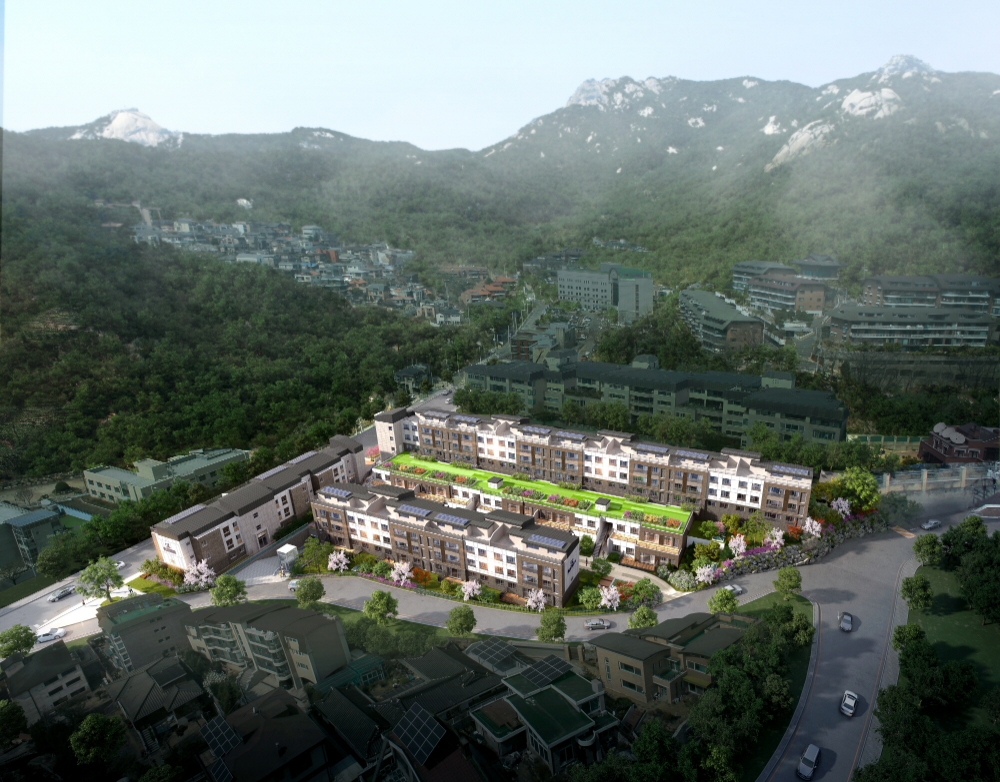 쌍용 더 플래티넘 종로 구기동 조감도.