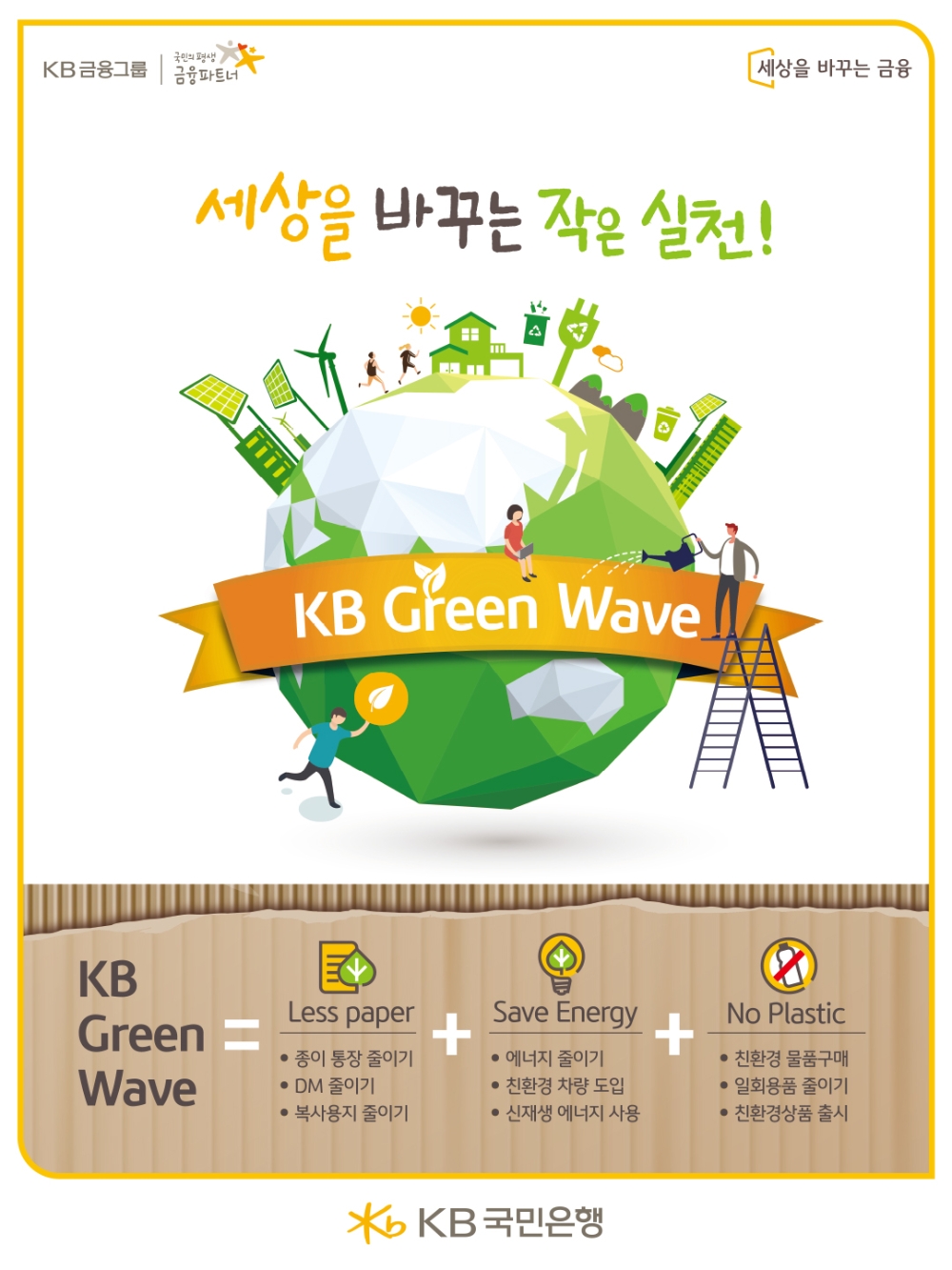 KB국민은행, '고객과 함께하는 KB Green Wave 캠페인' 실시