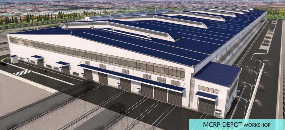 필리핀 남북철도 차량기지 조감도.(사진=포스코건설)